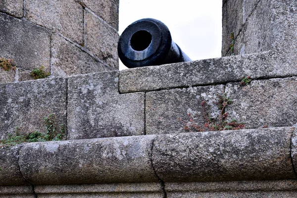 Canons Guerre Militaires Ferrol Galice Espagne Europe Octobre 2019 — Photo