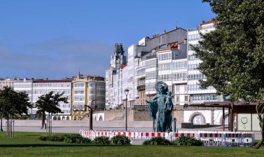 La Corua, Galiçya 'daki denizcilerin koruyucu azizi. İspanya. Avrupa. 8 Ekim 2019