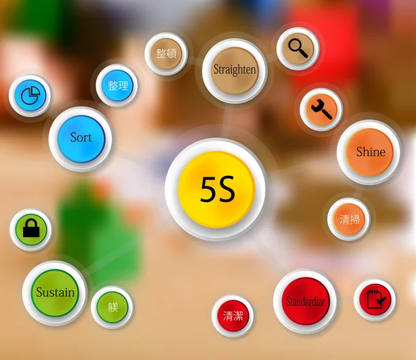 resimde Infographic şablonu