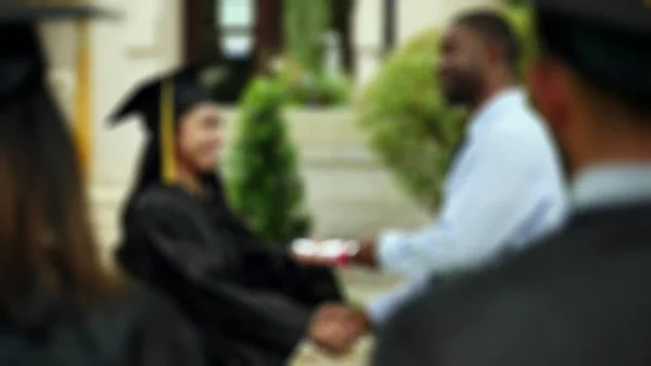 Blurry Image Postsecondary Teachers Instruct Students Wide Variety Academic Technical — Stock Photo, Image