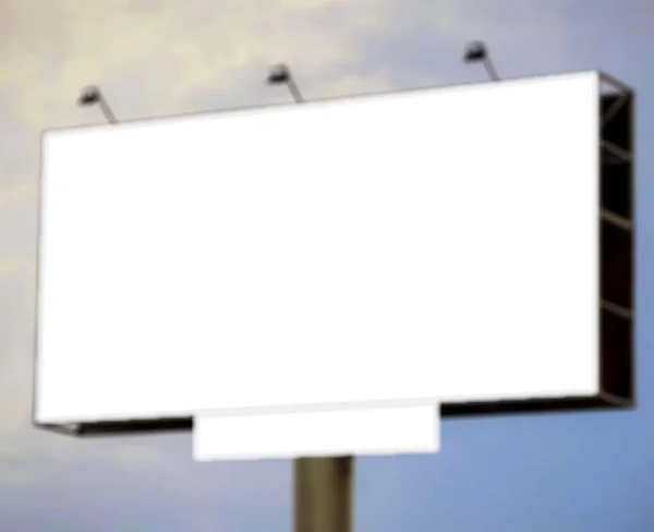 Blank Blurred Billboard Sky Your Advertisement — Stock Photo, Image