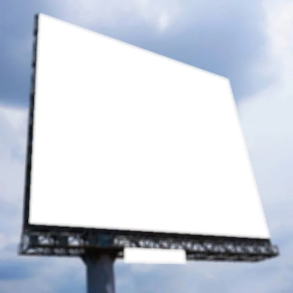 Blank Blurred Billboard Sky Your Advertisement — Stock Photo, Image