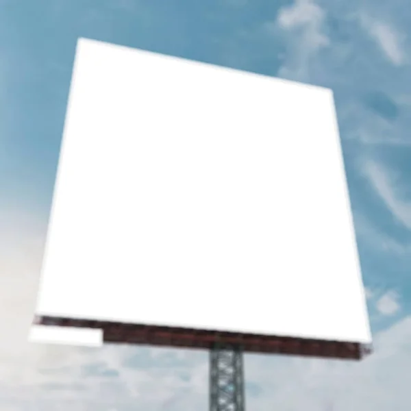 Blank Blurred Billboard Sky Your Advertisement — Stock Photo, Image