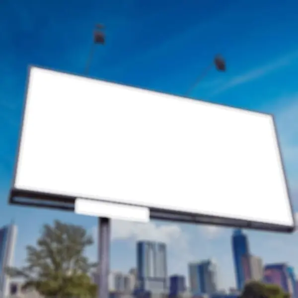 Blank Blurred Billboard Sky Suutable Your Advertisement — Stock Photo, Image