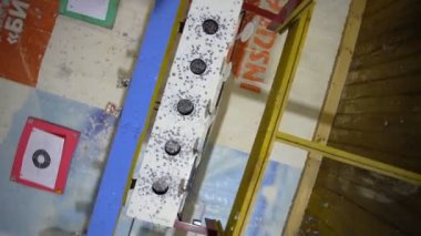 SILICHY, BELARUS - 2, AĞUSTOS, 2019: hava tüfeğinden ateş etmek için hedefler