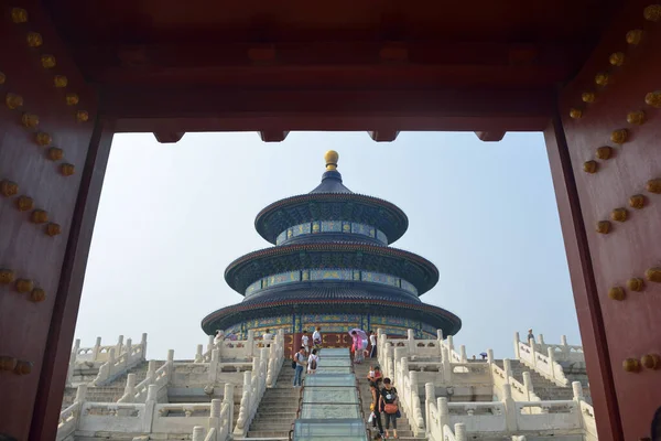 Vista frontal Templo del Cielo, Pekín, China . — Foto de Stock