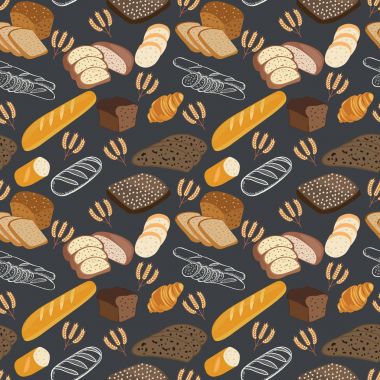  Desen ekmek yiyecek ekmeği, çavdar ekmeği, ciabatta, kepekli ekmek,