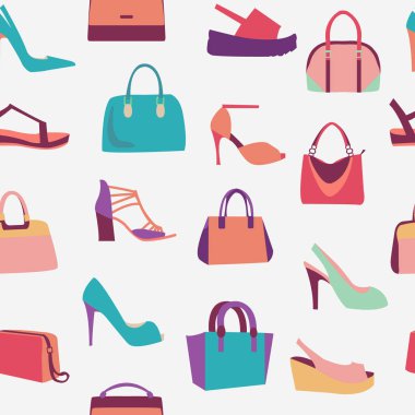 moda kadınlar çanta çanta ve topuklu ayakkabı modeli