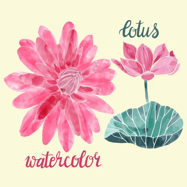 Illustration vectorielle. Lotus Symbole décoratif . — Image vectorielle