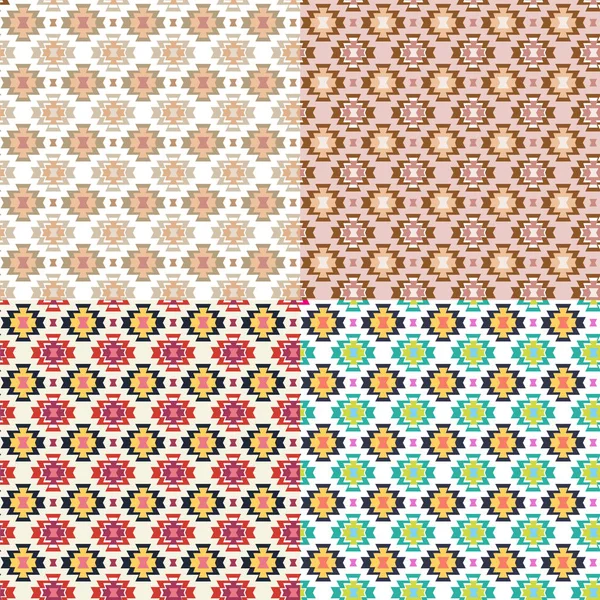 Vector Geometric Seamless ethnic pattern. — ストックベクタ