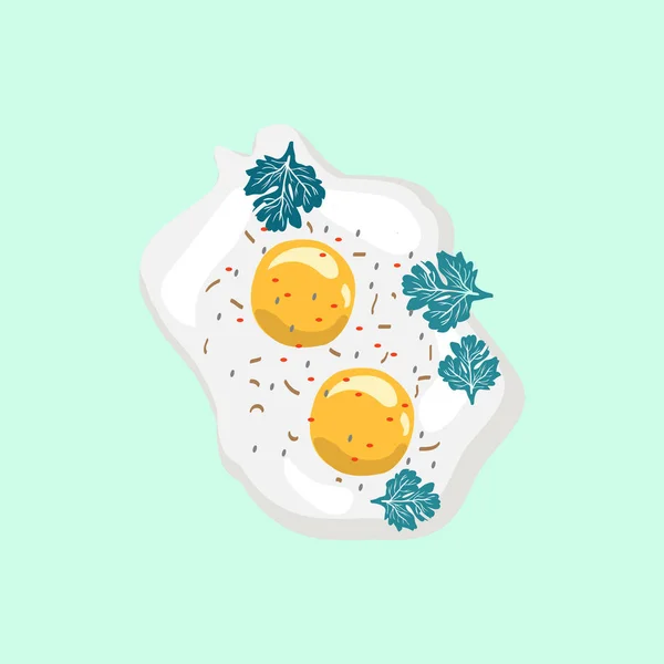 Proteína e gema de ovo isoladas sobre fundo branco . — Vetor de Stock