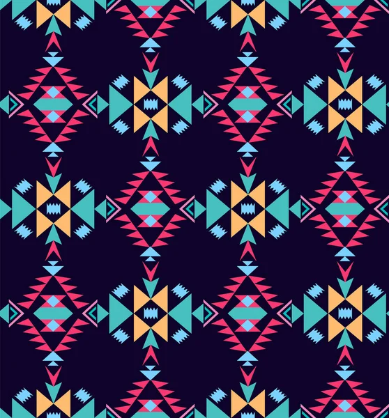 Vector Decorativo Patrón Geométrico Tribal Sin Costura Puede Utilizar Para — Vector de stock