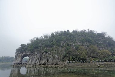 Guilin, Guangxi, China, 26 Mart 2014, fil gövde Hill, SK