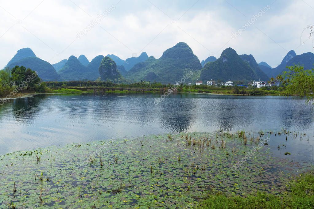 Guilin ,China, March,24th,2014,  the Fairyland Park , famous tou