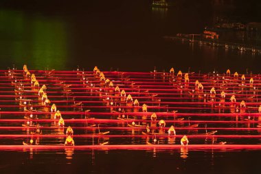 Guilin, Çin, 24 Mart 2014, izlenim Liu Sanjie perfo göster
