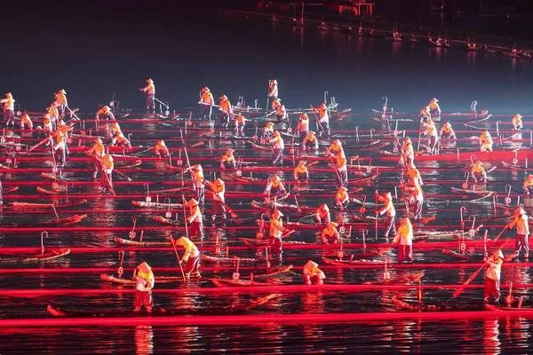 Guilin, Çin, 24 Mart 2014, izlenim Liu Sanjie perfo göster