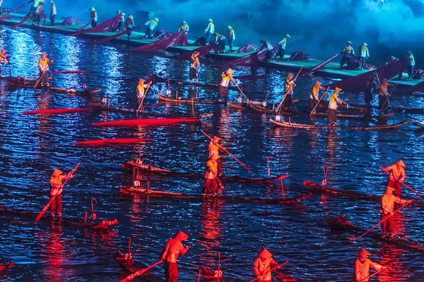 Guilin, Çin, 24 Mart 2014, izlenim Liu Sanjie perfo göster