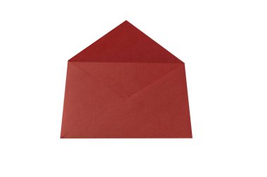 red envelope on a white background. A gift for loved ones. Envelope for money