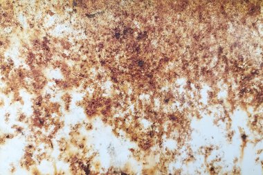 Eski demirin arka planı. Paslı metal. Pas. Kahverengi kaba madde