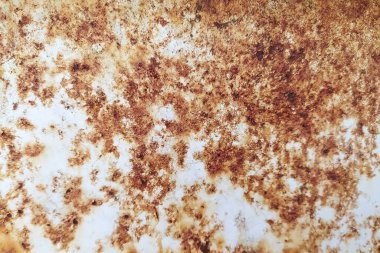 Eski demirin arka planı. Paslı metal. Pas. Kahverengi kaba madde