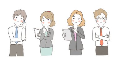 Karakter belirleyen iş adamı ve kadın düşünme / Karakter belirleyen iş adamı ve kadın düşünme