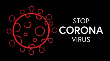Corona virüsü Covid-19 için pankart çiz, sağlık hizmeti konsepti
