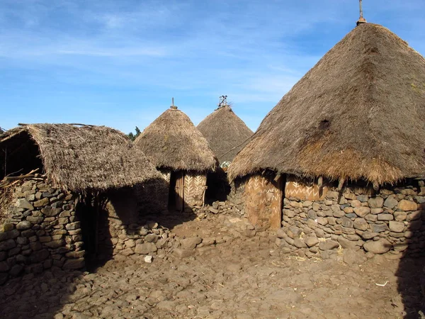 Tribal village in Ethiopia, Africa