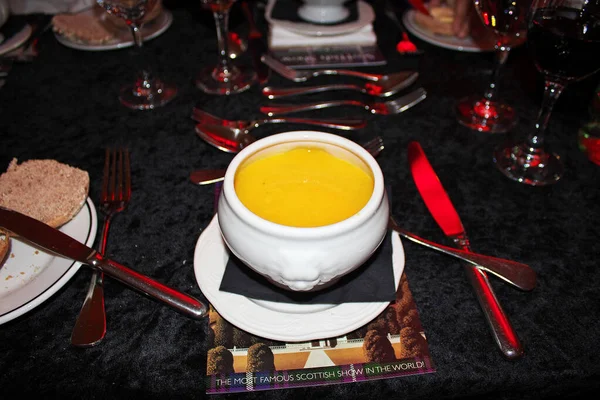Traditional Scottish soup in Edinburgh, UK — Stock Image Traditional Scottish Soup Edinburgh Stock Photo