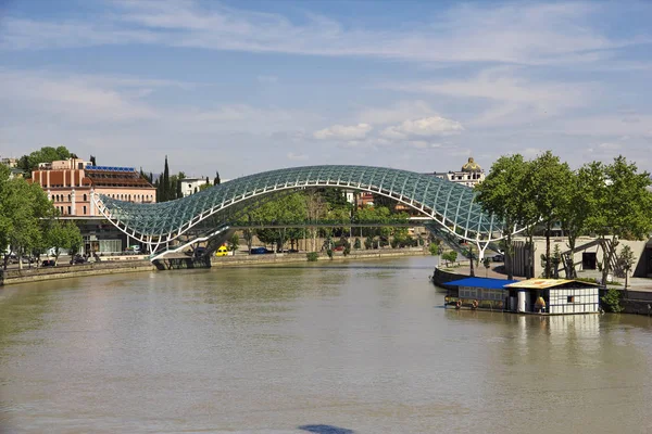 The new bridge in Tbilisi city, Georgia