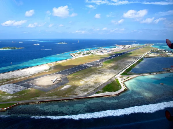 The airport in Male, Maldives, Indian ocean