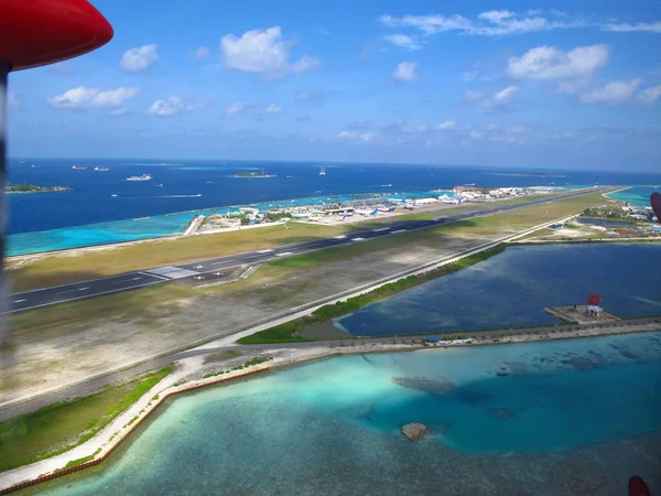 The airport in Male, Maldives, Indian ocean