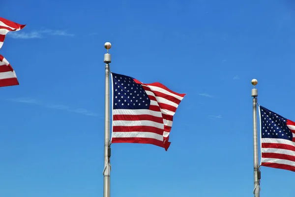 Washington / United States - 03 Jul 2017: Flag of USA, Washington city, United States
