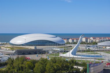 Sochi, Rusya Federasyonu - 24 Eylül: Bolshoy buz kubbe ve yangın Olimpiyat Oyunları:, 2016