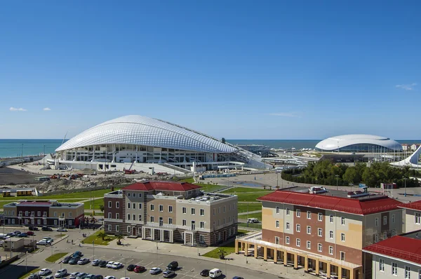 Sochi, Rusya Federasyonu - 24 Eylül: Bolshoy buz kubbe ve futbol stadına 24 Eylül 2016 üzerinde Fischt