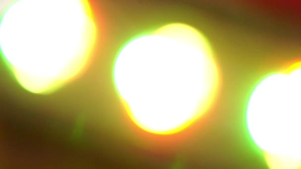 五颜六色的灯光，在一场音乐会 — 图库视频影像
