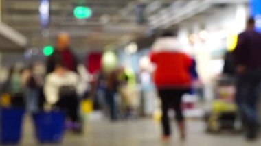 Bulanık alışveriş arka plan dekorasyon ile