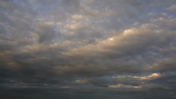 Viharos felhők idő telik el — Stock videók