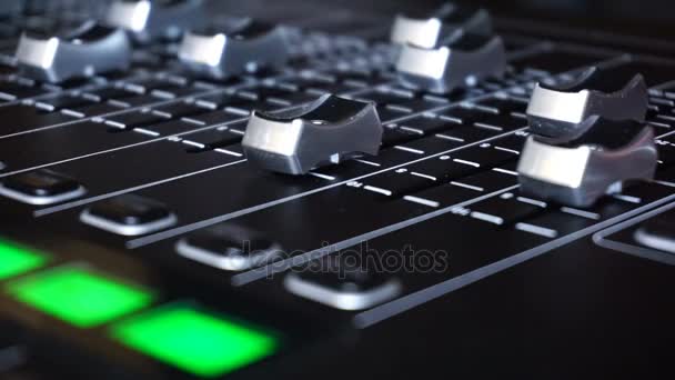 Sound Production Switcher of Television Broadcast — Stock Video