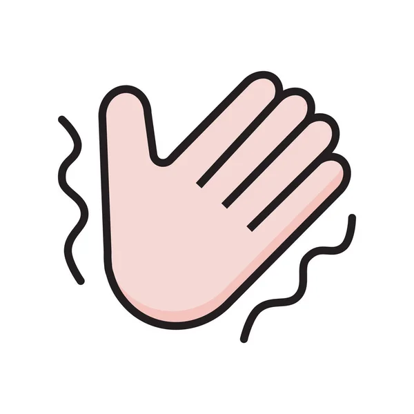 Chill Διάνυσμα Εικονίδιο Χέρι Τρέμει Πυρετός Είναι Ένα Σύμβολο Του — Διανυσματικό Αρχείο