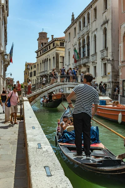 Venedig Italien August 2019 Eine Der Tausenden Schönen Gemütlichen Ecken — Stockfoto