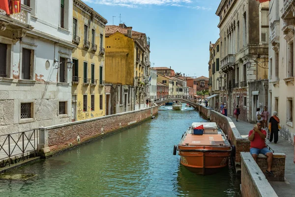 Вениция Италия Августа 2019 Года Один Тысяч Уютных Уголков Венеции — стоковое фото
