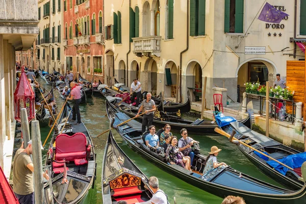 Venedig Italien August 2019 Eine Der Tausenden Schönen Gemütlichen Ecken — Stockfoto