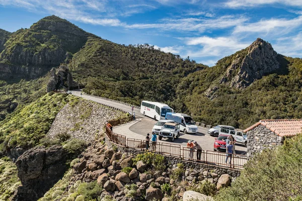 Los Roques Nell Isola Gomera Una Spina Vulcanica Chiamata Anche — Foto Stock