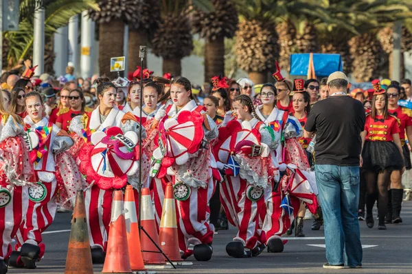 Santa Cruz Tenerife Spain February 2020 Coso Parade Avenida Anaga — Stockfoto