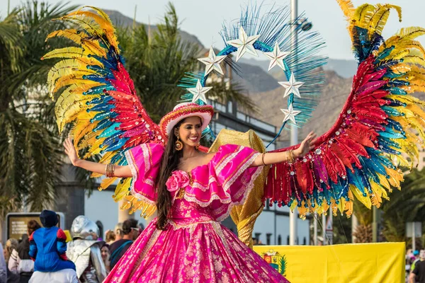 Santa Cruz Tenerife Espanha Fevereiro 2020 Coso Parade Procissão Final — Fotografia de Stock