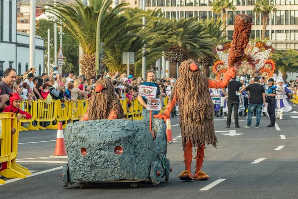 Santa Cruz Tenerife Spain February 2020 Coso Parade Avenida Anaga — Zdjęcie stockowe