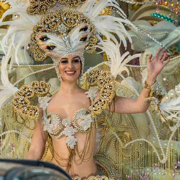 Santa Cruz Tenerife Espanha Fevereiro 2020 Coso Parade Procissão Final — Fotografia de Stock