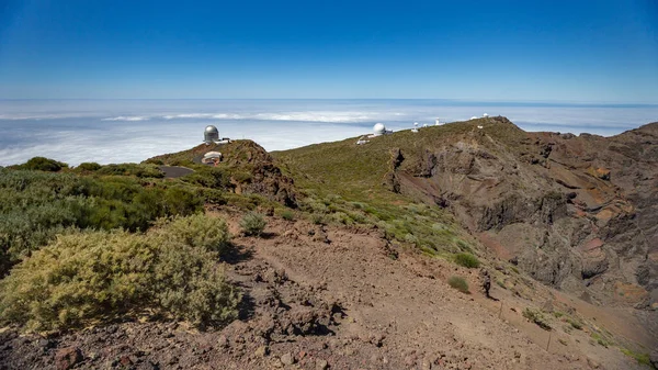 Roque Los Muchachos Observatory Een Astronomisch Observatorium Gelegen Het Eiland — Stockfoto