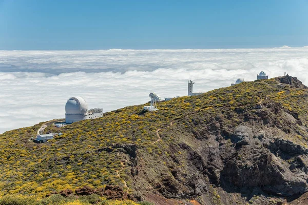 Roque Los Muchachos Observatory Ett Astronomiskt Observatorium Beläget Palma Kanarieöarna — Stockfoto
