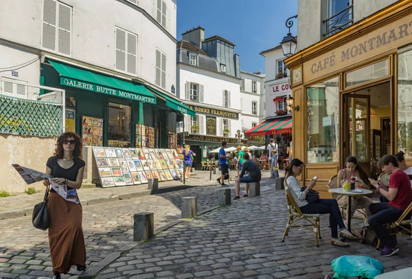 Paris França Junho 2016 Cúpula Butte Montmartre Ponto Mais Alto — Fotografia de Stock